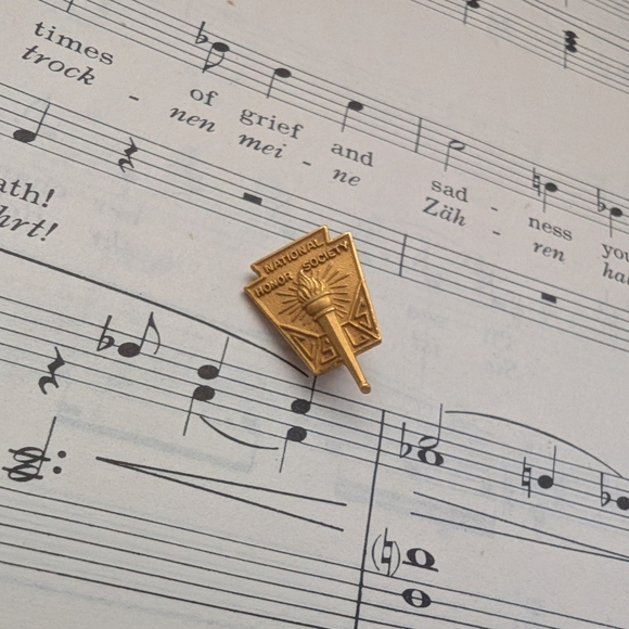 Gold National Honor Society Pin - Picture 2 of 5